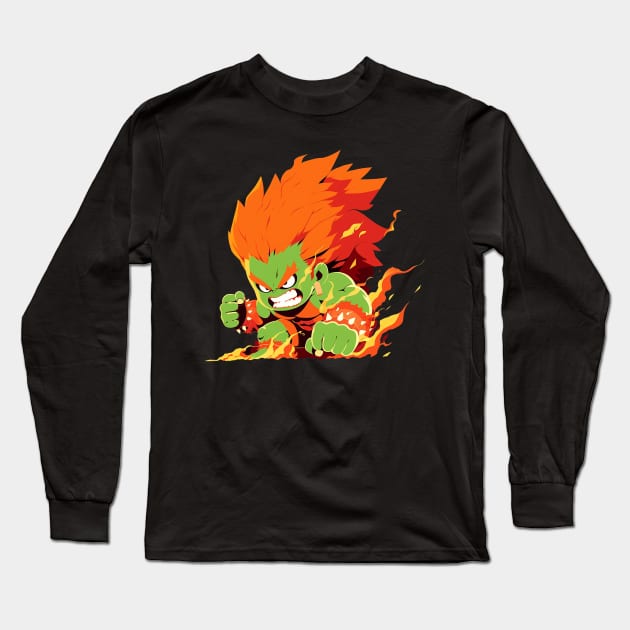 blanka Long Sleeve T-Shirt by piratesnow